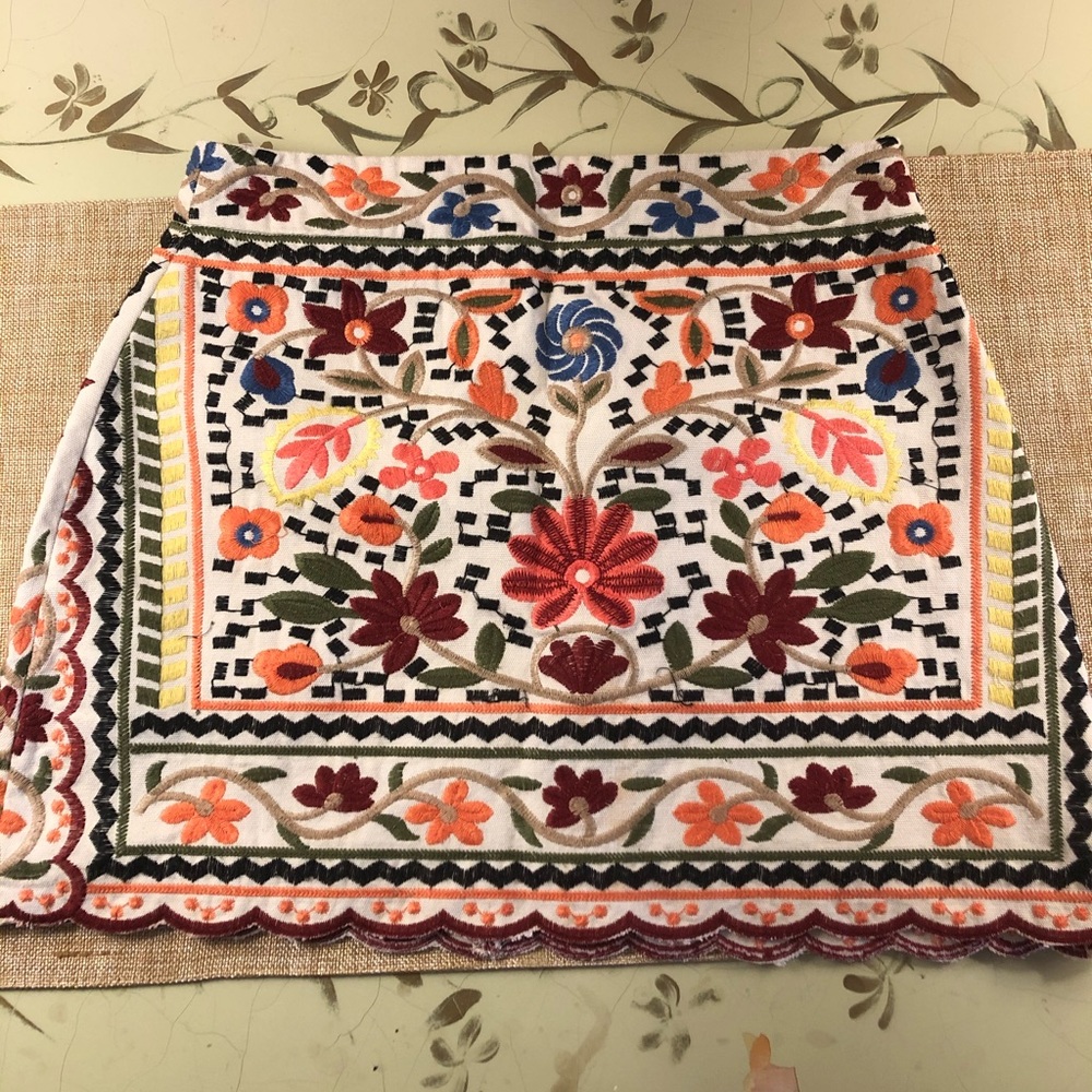 Floral Embroidered Mini